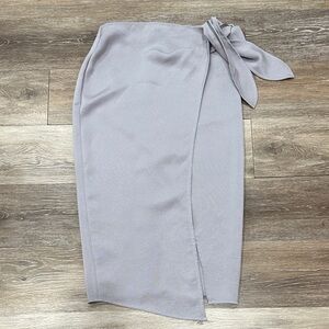 Babaton Light Gray Pencil Skirt